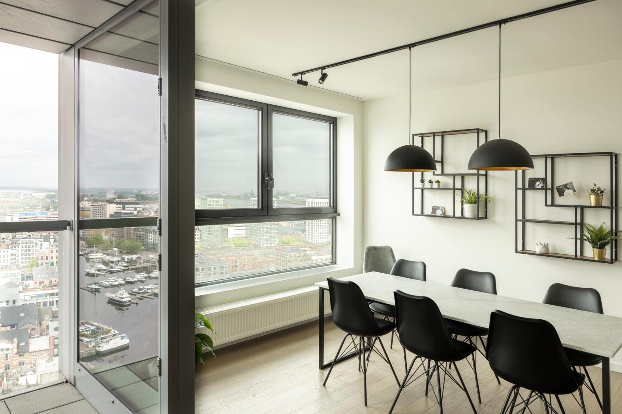 Uniek Appartement - Mooiste En Hoogste Uitzicht Op Antwerpen! - Incl Gratis Parking Εξωτερικό φωτογραφία
